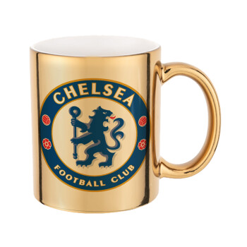 FC Chelsea, Κούπα κεραμική, χρυσή καθρέπτης, 330ml
