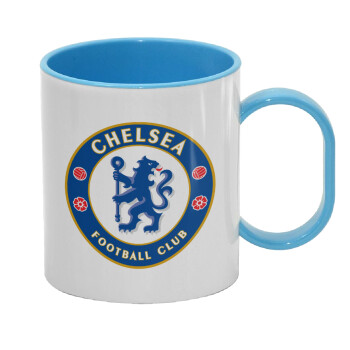 FC Chelsea, Κούπα (πλαστική) (BPA-FREE) Polymer Μπλε για παιδιά, 330ml