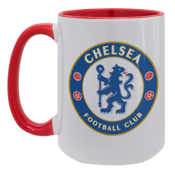 FC Chelsea, Κούπα Mega 15oz, κεραμική Κόκκινη, 450ml