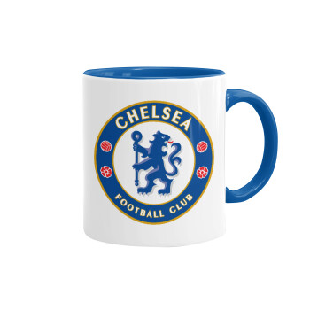FC Chelsea, Mug colored blue, ceramic, 330ml