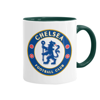 FC Chelsea, Κούπα χρωματιστή πράσινη, κεραμική, 330ml