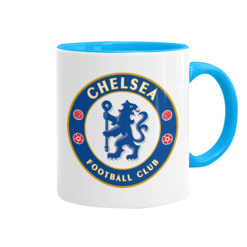 FC Chelsea, Mug colored light blue, ceramic, 330ml