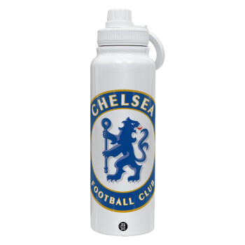 FC Chelsea, 1L Stainless Steel Thermal Bottle with Phone Holder & Double Wall Insulation