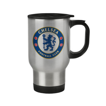 FC Chelsea, Stainless steel travel mug with lid, double wall 450ml