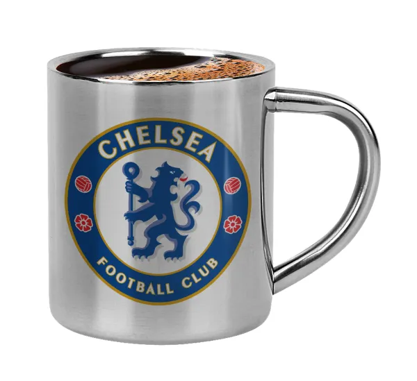 FC Chelsea — Κουπάκι μεταλλικό διπλού τοιχώματος για espresso (220ml)