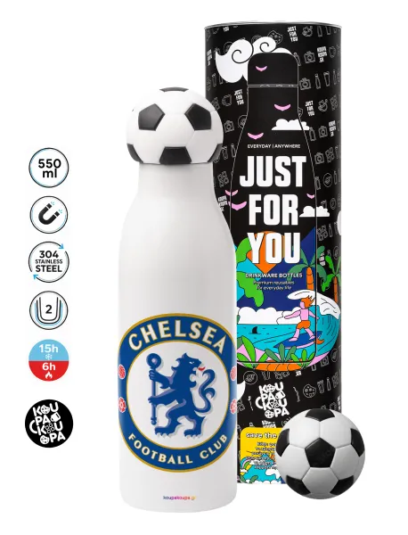 FC Chelsea — Soccer Metal mug thermos, double wall, 550ml