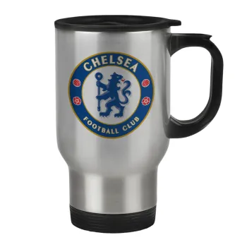 FC Chelsea, Stainless steel travel mug with lid, double wall 450ml