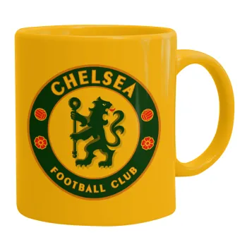 FC Chelsea, Κούπα, κεραμική κίτρινη, 330ml