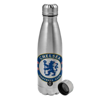 FC Chelsea, Metallic water bottle, stainless steel, 750ml