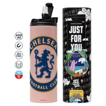 FC Chelsea, Tumbler stainless steel PINK 600ml