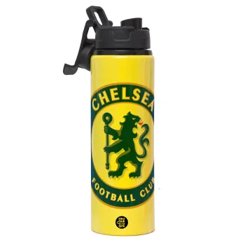 FC Chelsea, Μεταλλικό παγούρι νερού με καπάκι ασφαλείας, αλουμινίου 850ml
