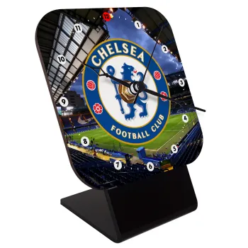 FC Chelsea, Επιτραπέζιο ρολόι ξύλινο με δείκτες (10cm)