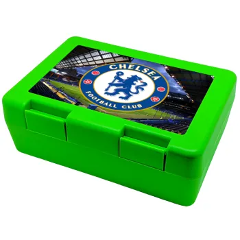 FC Chelsea, Children's cookie container GREEN 185x128x65mm (BPA free plastic)