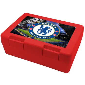 FC Chelsea, Children's cookie container RED 185x128x65mm (BPA free plastic)