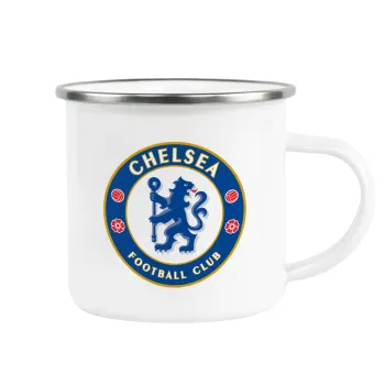 FC Chelsea, Metallic enamel cup white 360ml