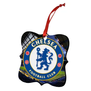 FC Chelsea, Christmas ornament polygon wooden 7.5cm