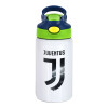 FC Juventus, Παιδικό παγούρι θερμό, ανοξείδωτο, με καλαμάκι ασφαλείας, πράσινο/μπλε (350ml)