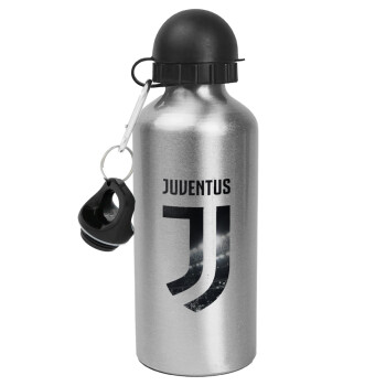 FC Juventus, Metallic water jug, Silver, aluminum 500ml