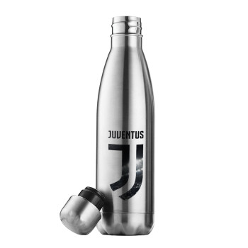 FC Juventus, Μεταλλικό παγούρι θερμός Inox (Stainless steel), διπλού τοιχώματος, 500ml