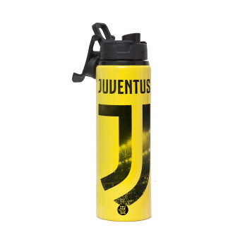 FC Juventus, Μεταλλικό παγούρι νερού με καπάκι ασφαλείας, αλουμινίου 850ml