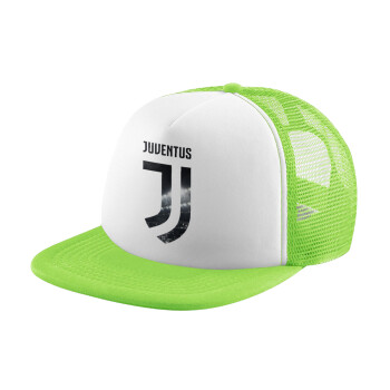 FC Juventus, Καπέλο Soft Trucker με Δίχτυ Πράσινο/Λευκό
