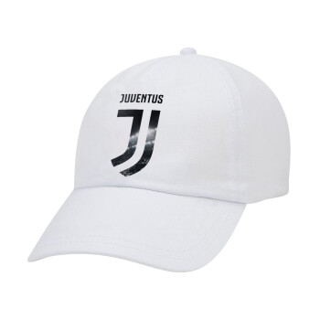 FC Juventus, Καπέλο Ενηλίκων Baseball Λευκό 5-φύλλο (POLYESTER, ΕΝΗΛΙΚΩΝ, UNISEX, ONE SIZE)