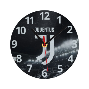 FC Juventus, Ρολόι τοίχου γυάλινο (20cm)