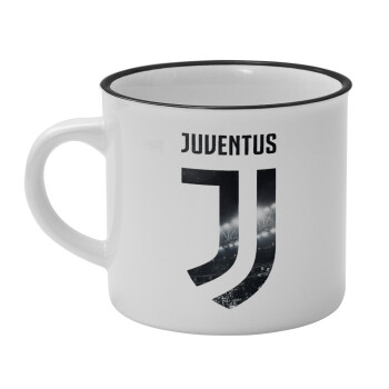 FC Juventus, Κούπα κεραμική vintage Λευκή/Μαύρη 230ml