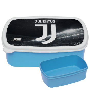 FC Juventus, ΜΠΛΕ παιδικό δοχείο φαγητού (lunchbox) πλαστικό (BPA-FREE) Lunch Βox M18 x Π13 x Υ6cm