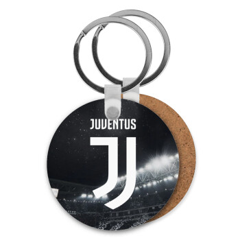 FC Juventus, Μπρελόκ Ξύλινο στρογγυλό MDF Φ5cm