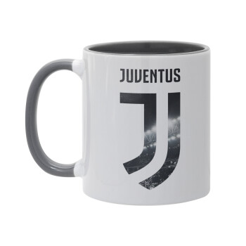 FC Juventus, Κούπα χρωματιστή γκρι, κεραμική, 330ml