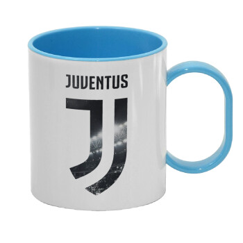 FC Juventus, Κούπα (πλαστική) (BPA-FREE) Polymer Μπλε για παιδιά, 330ml