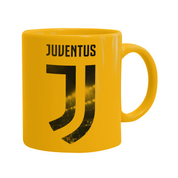FC Juventus, Ceramic coffee mug yellow, 330ml (1pcs)