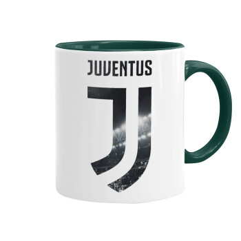 FC Juventus, Κούπα χρωματιστή πράσινη, κεραμική, 330ml