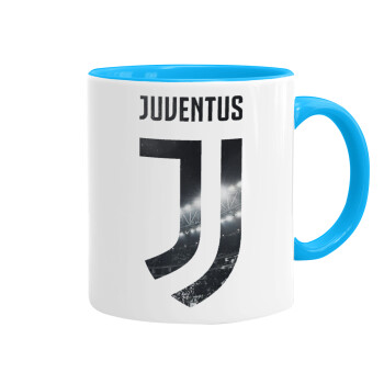 FC Juventus, Mug colored light blue, ceramic, 330ml