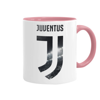 FC Juventus, Κούπα χρωματιστή ροζ, κεραμική, 330ml
