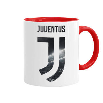 FC Juventus, Κούπα χρωματιστή κόκκινη, κεραμική, 330ml