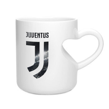 FC Juventus, Κούπα καρδιά λευκή, κεραμική, 330ml