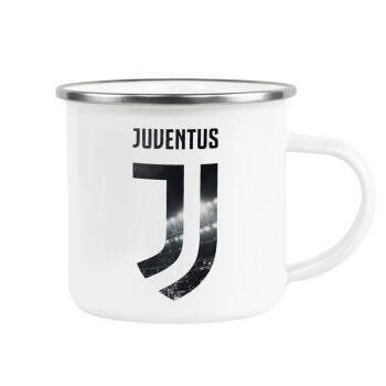 FC Juventus, Κούπα Μεταλλική εμαγιέ λευκη 360ml