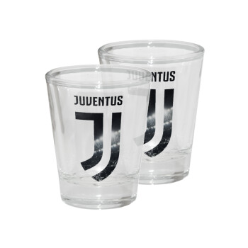 FC Juventus, Σφηνοπότηρα γυάλινα 45ml διάφανα (2 τεμάχια)
