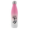 Μεταλλικό παγούρι θερμός Ροζ/Λευκό (Stainless steel), διπλού τοιχώματος, 500ml