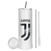 Tumbler stainless steel 600ml, with metal straw & cleaning brush