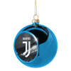 Blue Christmas tree ball ornament 8cm