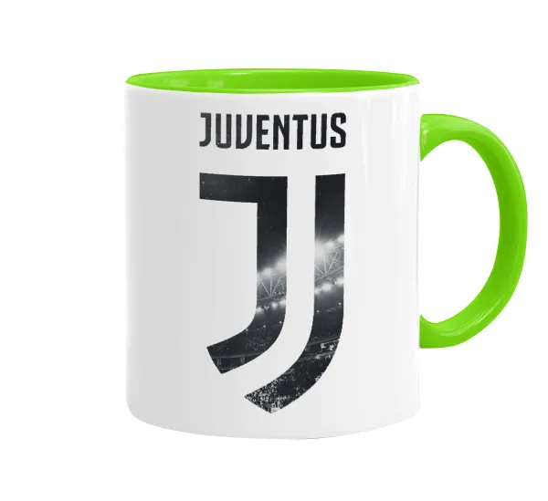FC Juventus — Κούπα χρωματιστή βεραμάν, κεραμική, 330ml