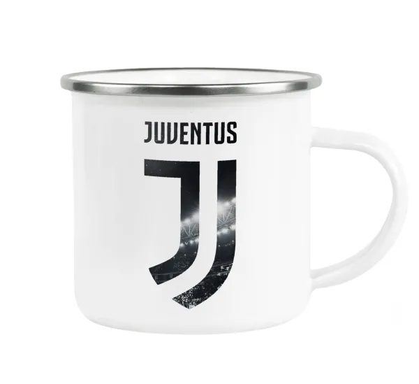 FC Juventus — Metallic enamel cup white 360ml