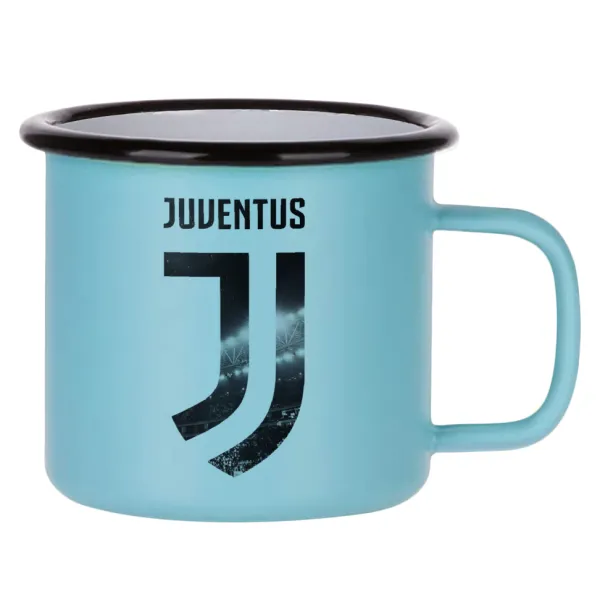 FC Juventus — Κούπα Μεταλλική εμαγιέ ΜΑΤ σιέλ 360ml