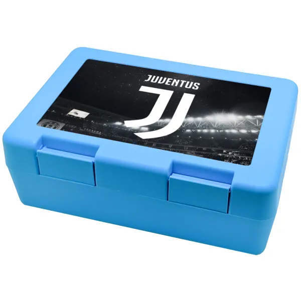 FC Juventus — Παιδικό δοχείο κολατσιού ΓΑΛΑΖΙΟ 185x128x65mm (BPA free πλαστικό)