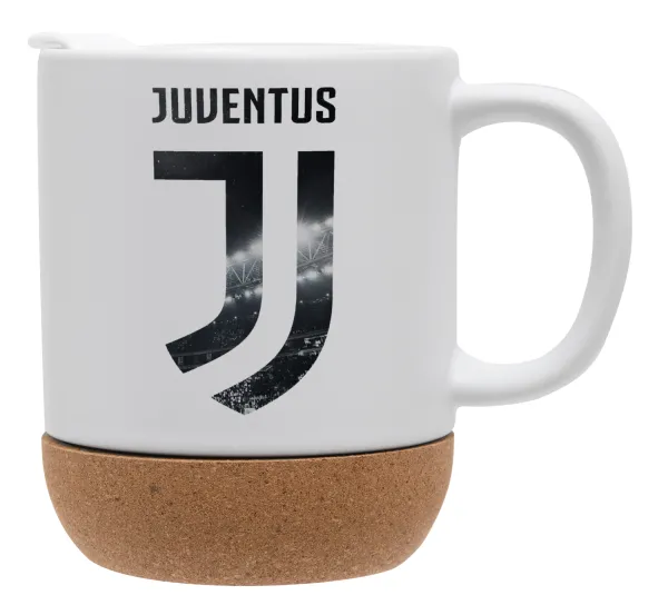 FC Juventus — Κούπα, κεραμική με βάση φελού και καπάκι (ΜΑΤ), 330ml