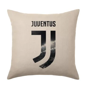FC Juventus, Μαξιλάρι καναπέ ΛΙΝΟ 40x40cm περιέχεται το  γέμισμα