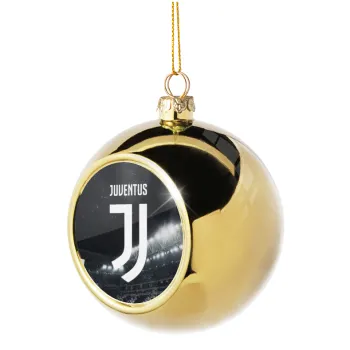 FC Juventus, Golden Christmas tree ball ornament 8cm